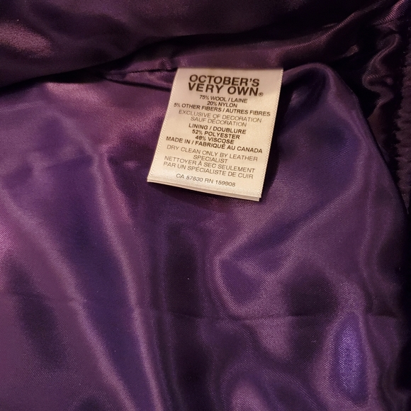 OVO X NBA Lakers Varsity Jacket Octobers Very Own - Picture 2 of 4